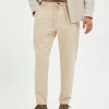 SELECTED SMAL PASSFORM AVSMALNANDE BYXOR Beige Clearance