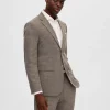 SELECTED SMAL PASSFORM ENKELKNÄPPT KAVAJ Brown Fashion
