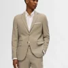 SELECTED SMAL PASSFORM ENKELKNÄPPT KAVAJ Beige Best Sale