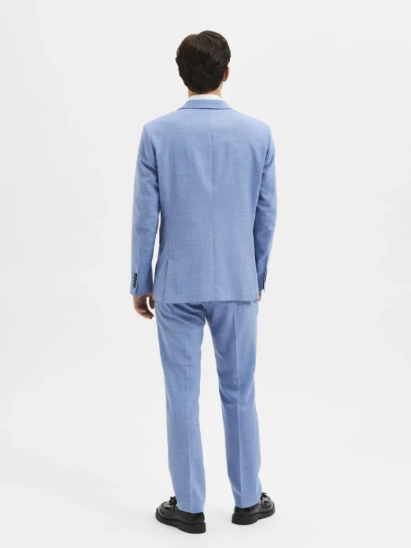 SELECTED SMAL PASSFORM ENKELKNÄPPT KAVAJ Blue Fashion