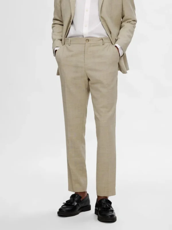 SELECTED SMAL PASSFORM KOSTYMBYXOR Beige Clearance