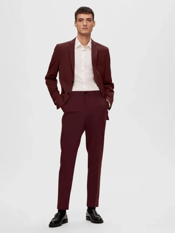 SELECTED SMAL PASSFORM KOSTYMBYXOR Red Discount