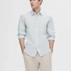 SELECTED SMAL PASSFORM SKJORTA Blue Hot