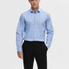 SELECTED SMAL PASSFORM SKJORTA Blue Discount