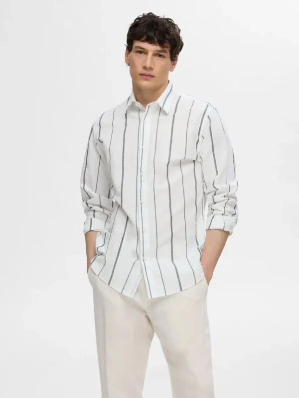 SELECTED SMAL PASSFORM SKJORTA White Shop