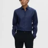 SELECTED SMAL PASSFORM SKJORTA Blue Online