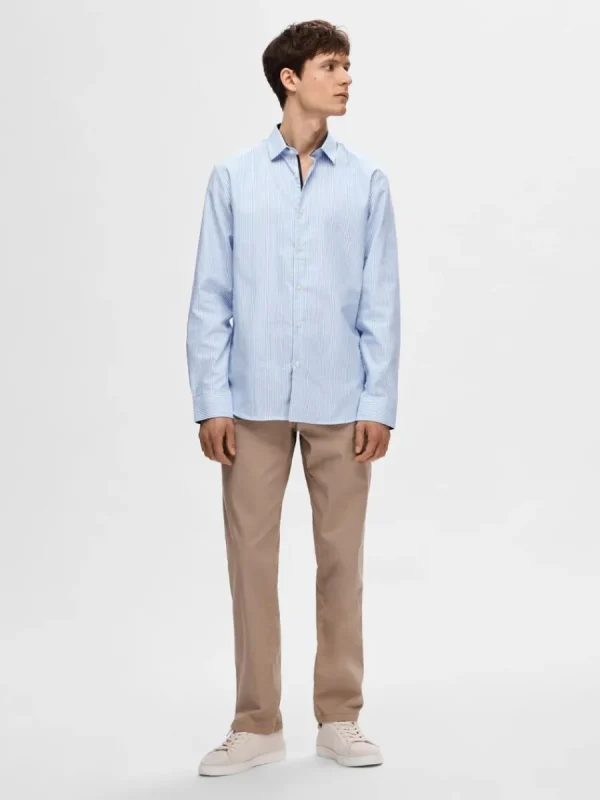SELECTED SMAL PASSFORM SKJORTA Blue Cheap