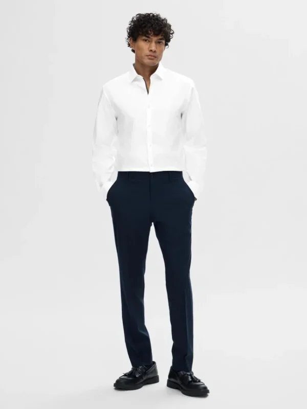 SELECTED SMAL PASSFORM SKJORTA White Hot