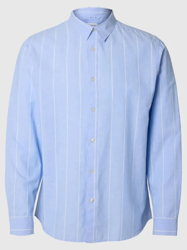 SELECTED SMAL PASSFORM SKJORTA Blue Hot