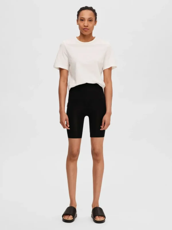 SELECTED SÖMLÖS FIGURFORMANDE SHORTS Black Cheap