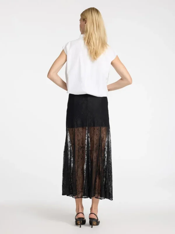 SELECTED SPETS MIDIKJOL Black Clearance