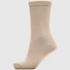 SELECTED STICKAD GLITTER STRUMPOR Beige Online