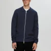SELECTED STICKAD KOFTA MED BLIXTLÅS Blue Cheap