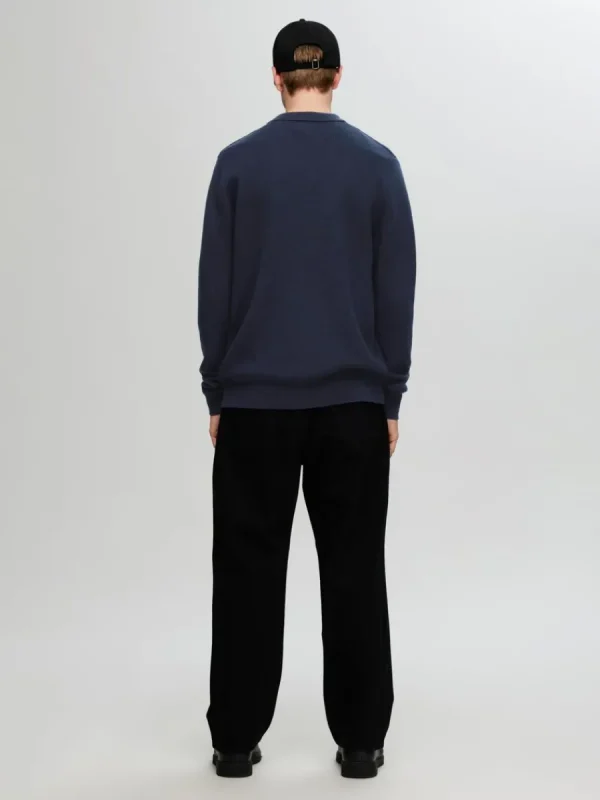 SELECTED STICKAD KOFTA MED BLIXTLÅS Blue Cheap