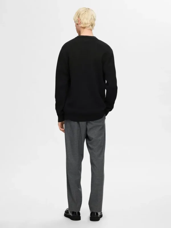 SELECTED STICKAD KOFTA MED BLIXTLÅS Black New