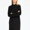 SELECTED STICKAD KORT KLÄNNING Black New