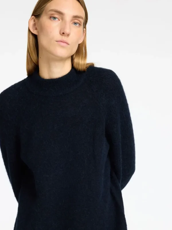 SELECTED STICKAD KORT KLÄNNING Blue Discount
