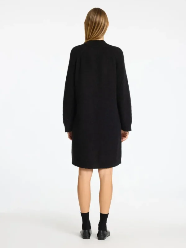 SELECTED STICKAD KORT KLÄNNING Black New