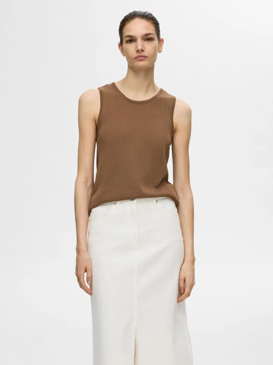 stickad_linne_0-5.webp SELECTED STICKAD LINNE Brown Outlet