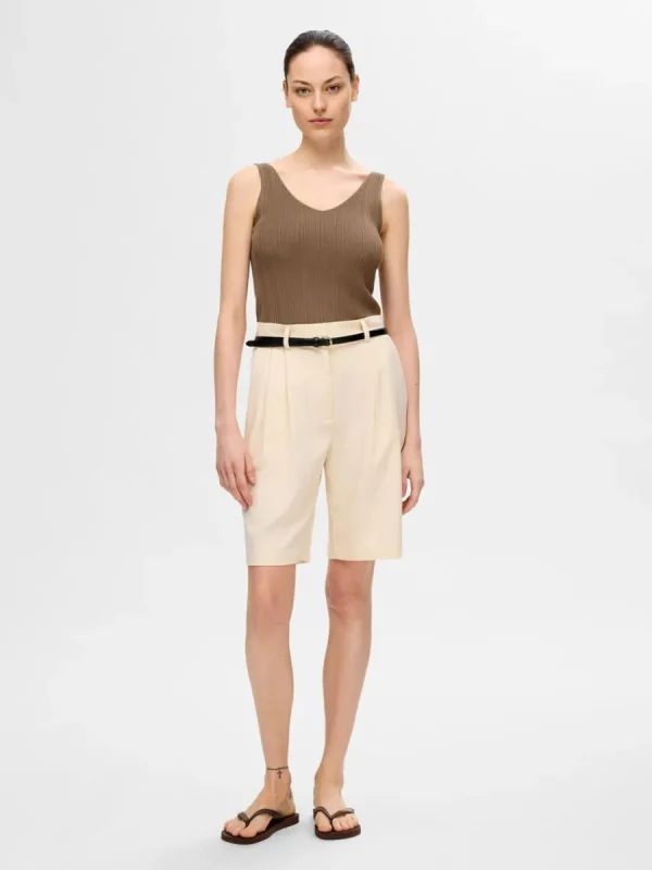 SELECTED STICKAD LINNE Brown Outlet