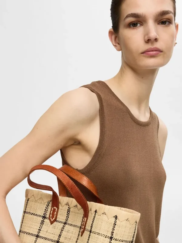 SELECTED STICKAD LINNE Brown Outlet