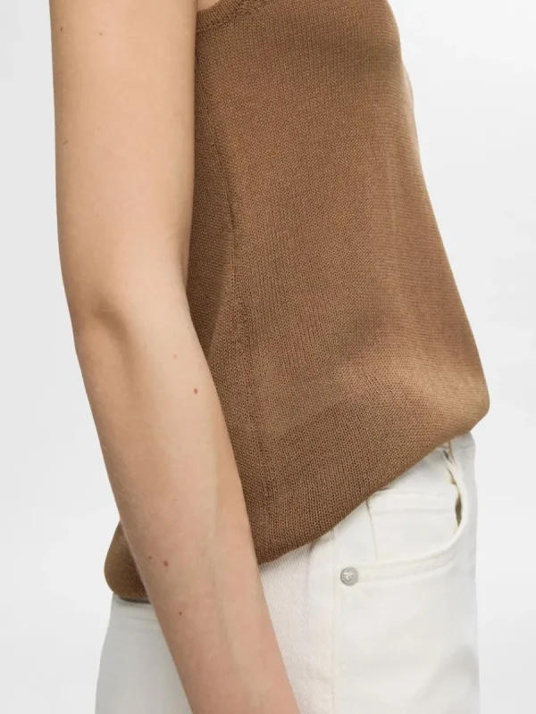 SELECTED STICKAD LINNE Brown Outlet