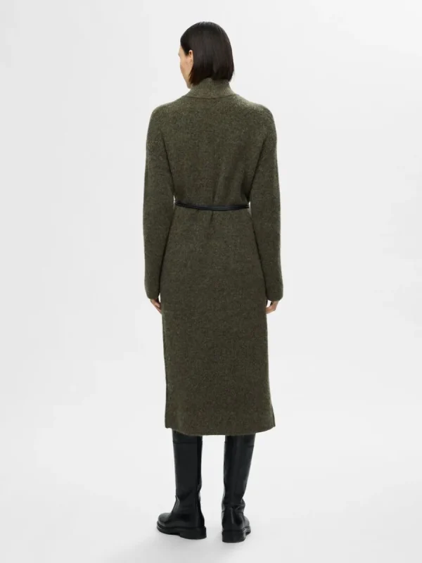 SELECTED STICKAD MAXIKLÄNNING Green Best Sale