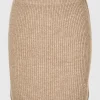 SELECTED STICKAD MINIKJOL Brown Discount