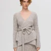 SELECTED STICKAD OMLOTTKOFTA Grey Cheap