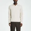 SELECTED STICKAD PIKÉTRÖJA Beige New