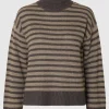 SELECTED STICKAD POLOTRÖJA Brown Fashion