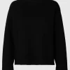 SELECTED STICKAD RUNDRINGAD TRÖJA Black New