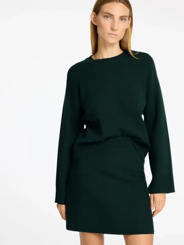 SELECTED STICKAD RUNDRINGAD TRÖJA Green Hot