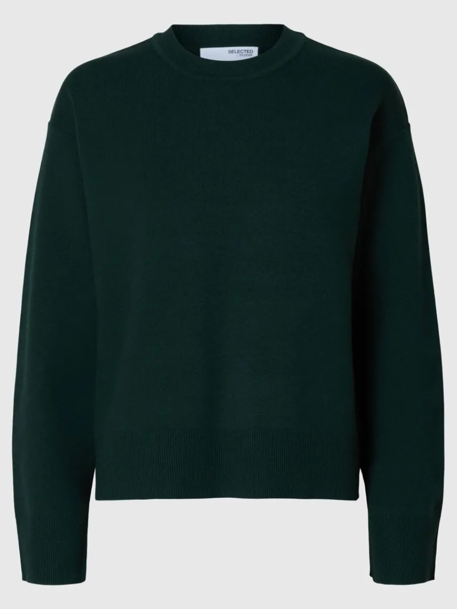 stickad_rundringad_trja_5.webp SELECTED STICKAD RUNDRINGAD TRÖJA Green Hot