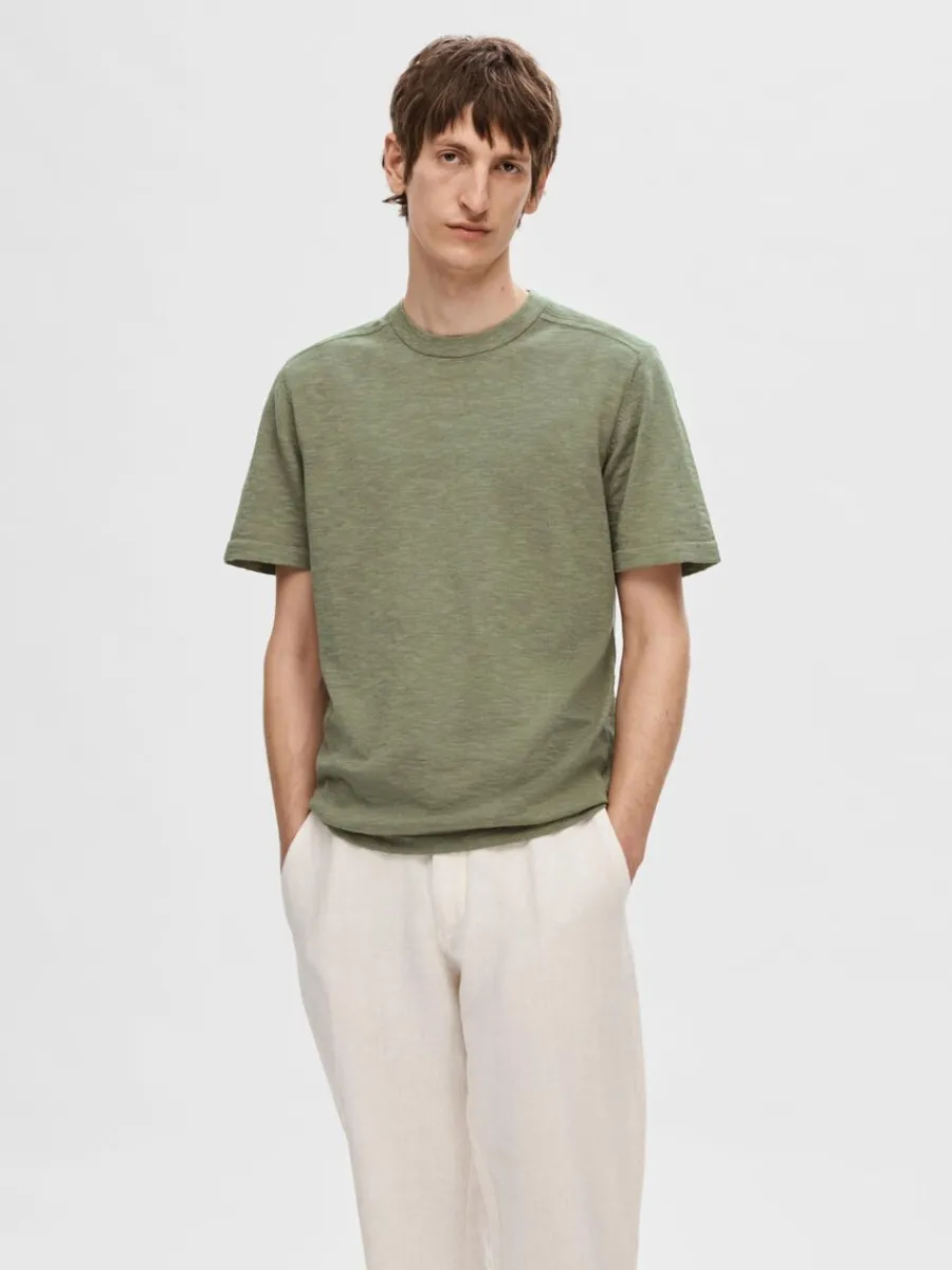 stickad_tshirt_0-1.webp SELECTED STICKAD T-SHIRT Green Best Sale