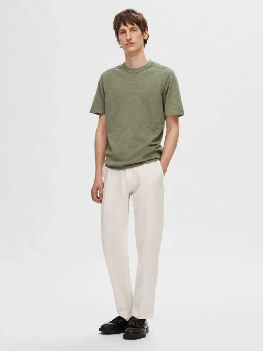 stickad_tshirt_1-1.webp SELECTED STICKAD T-SHIRT Green Best Sale