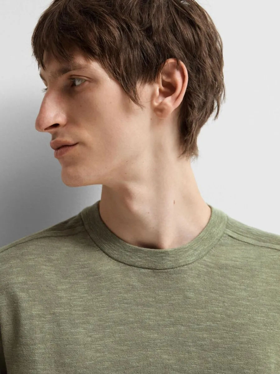 stickad_tshirt_2-1.webp SELECTED STICKAD T-SHIRT Green Best Sale