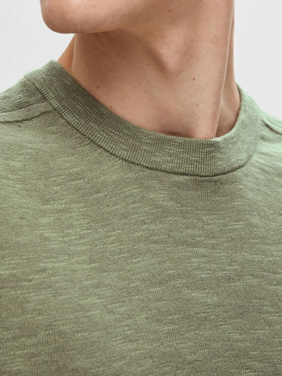 stickad_tshirt_3-1.webp SELECTED STICKAD T-SHIRT Green Best Sale
