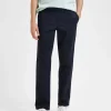 SELECTED 196 STRAIGHT FIT CHINOS Blue Flash Sale