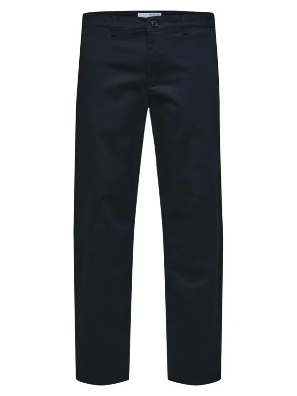 SELECTED 196 STRAIGHT FIT CHINOS Blue Flash Sale