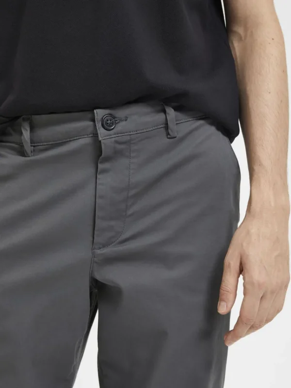 SELECTED 196 STRAIGHT FIT CHINOS Grey Cheap