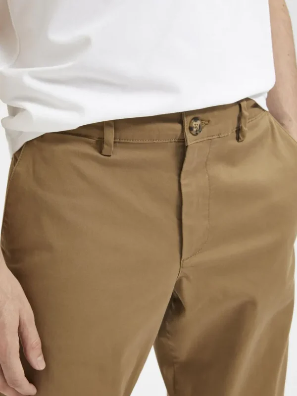 SELECTED 196 STRAIGHT FIT CHINOS Brown Cheap