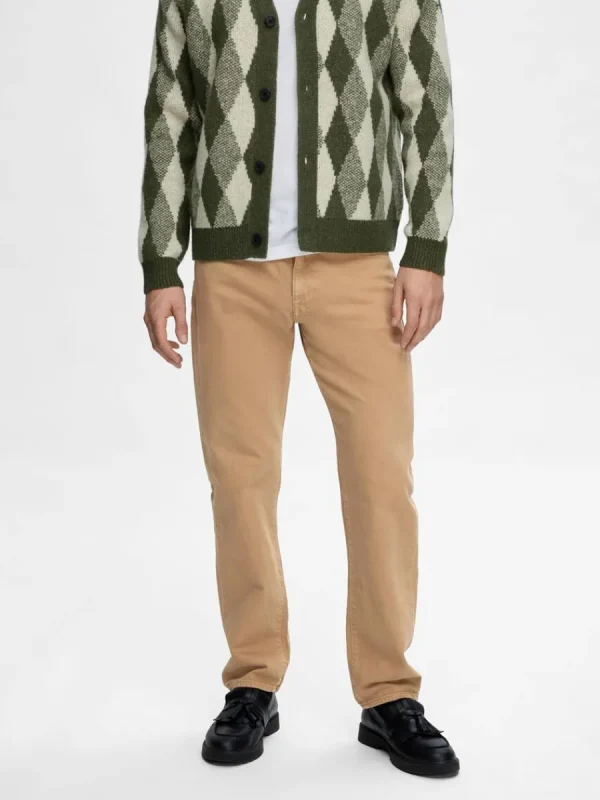 SELECTED 196 STRAIGHT FIT-JEANS Brown Flash Sale