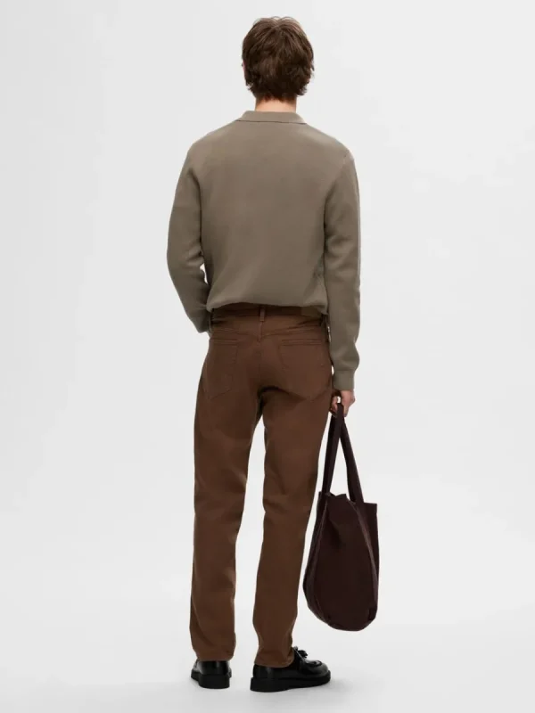 SELECTED 196 STRAIGHT FIT-JEANS Brown Best