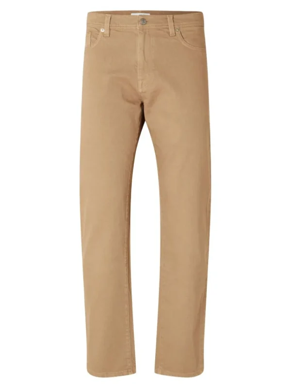 SELECTED 196 STRAIGHT FIT-JEANS Brown Flash Sale