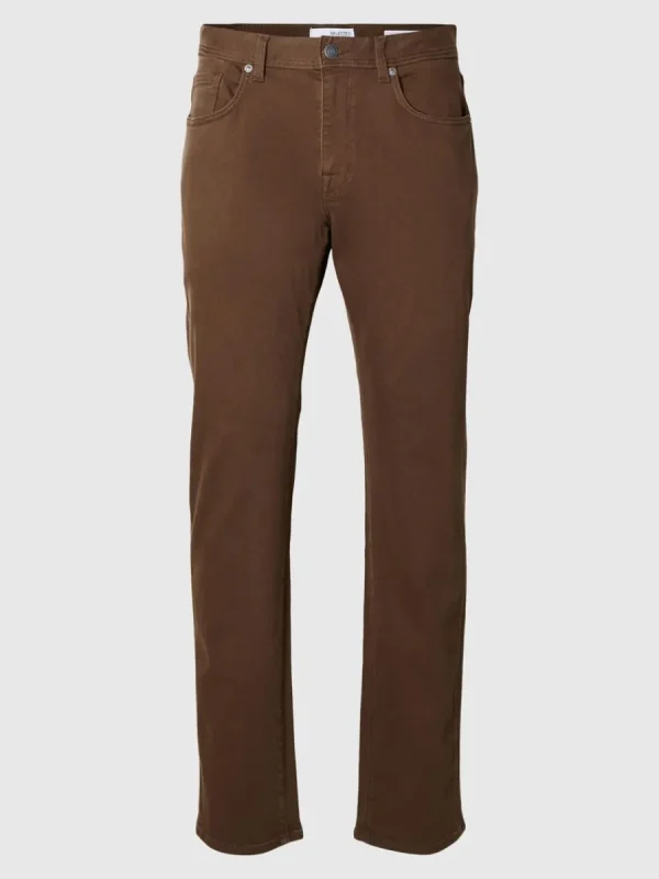 SELECTED 196 STRAIGHT FIT-JEANS Brown Best
