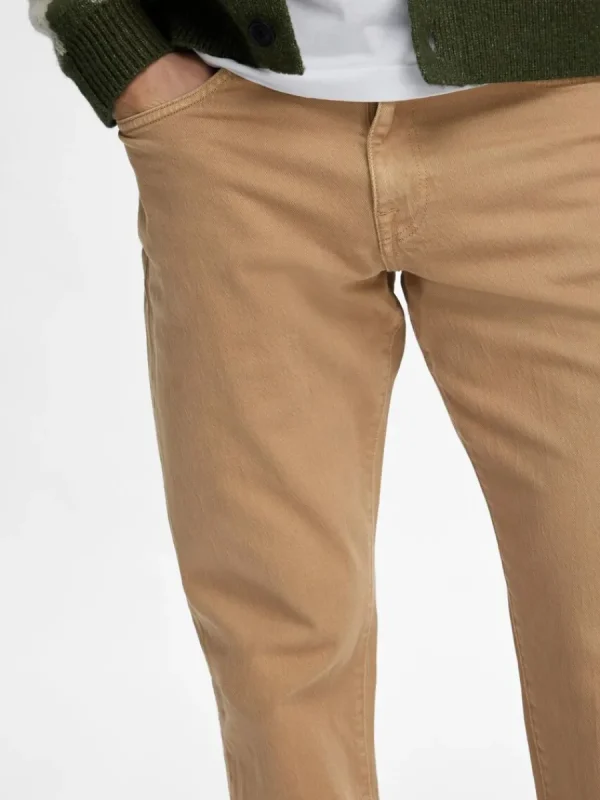 SELECTED 196 STRAIGHT FIT-JEANS Brown Flash Sale