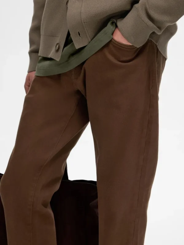 SELECTED 196 STRAIGHT FIT-JEANS Brown Best