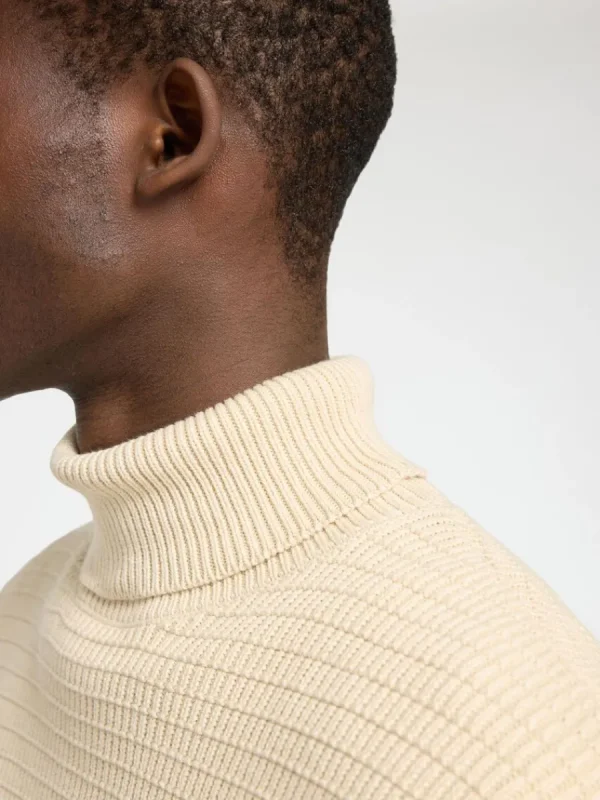 SELECTED STRUKTURERAD POLOTRÖJA Beige Clearance