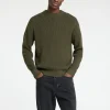 SELECTED STRUKTURERAD RUNDRINGAD TRÖJA Green New